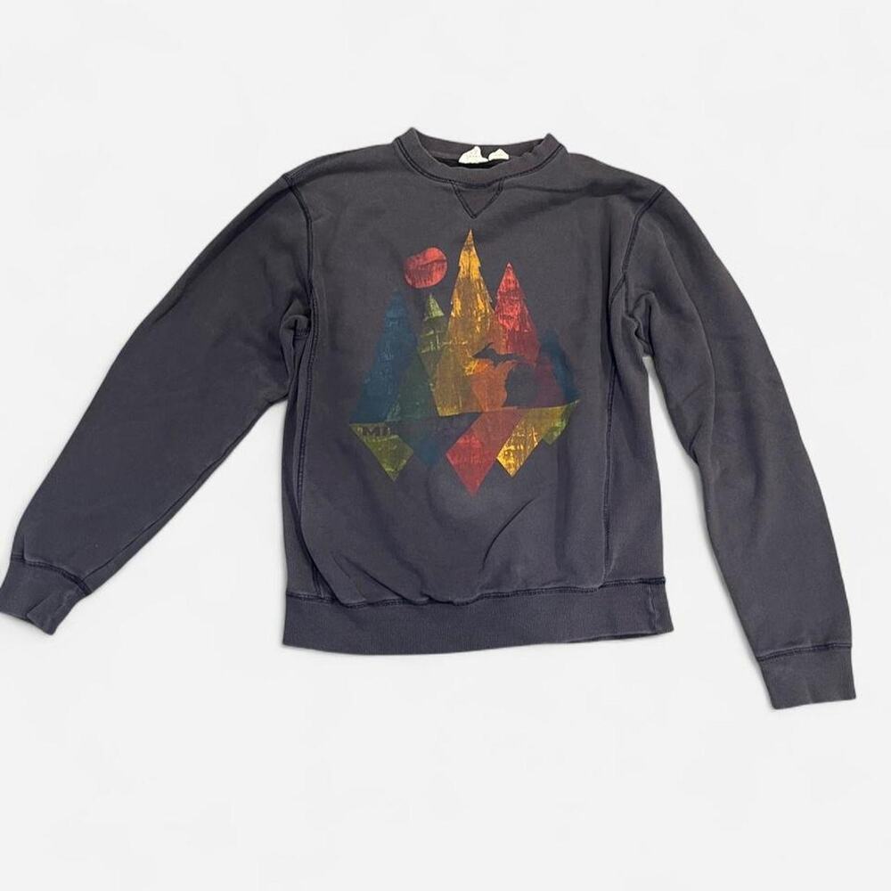 Faded charcoal gray crewneck sweatshirt